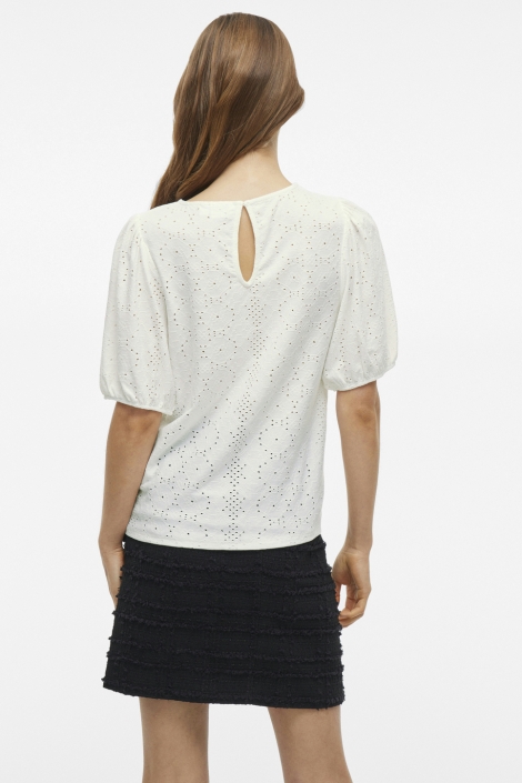 Vila vikally o-neck 2/4 top - noos