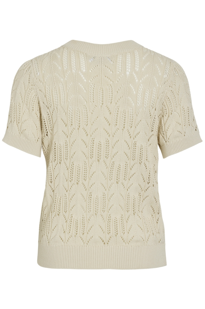 VICOTTI S/S O-NECK KNIT TOP - NOOS 14102700 BIRCH