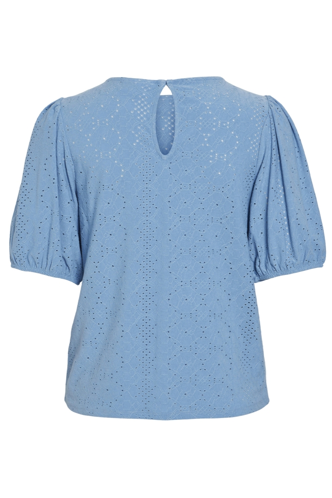 VIKALLY O-NECK 2/4 TOP - NOOS 14101667 BLISSFUL BLUE