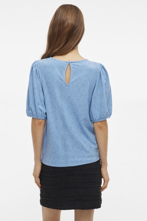 Vila vikally o-neck 2/4 top - noos