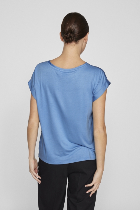 Vila viellette s/s satin top - noos