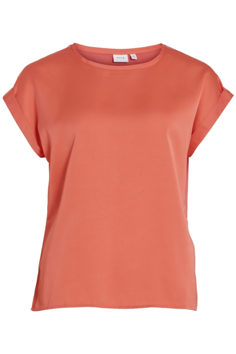 Vila viellette s/s satin top - noos