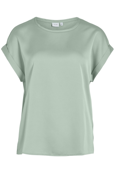 Vila viellette s/s satin top - noos