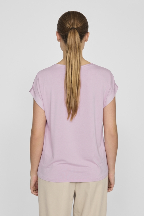 Vila viellette s/s satin top - noos