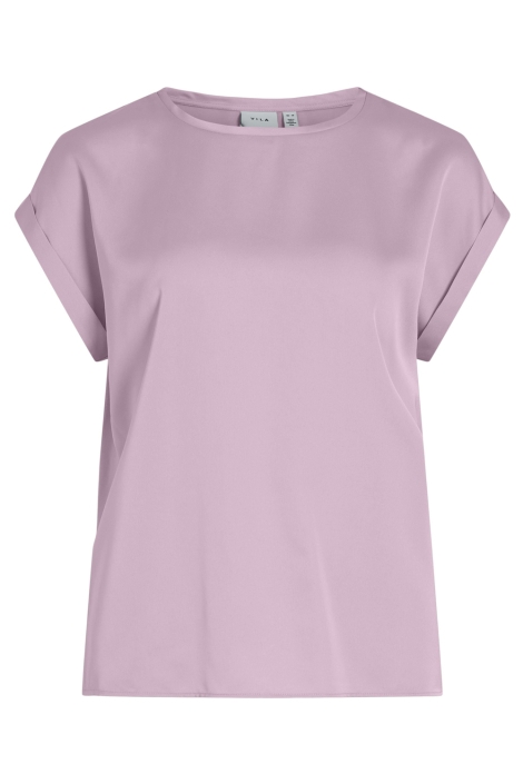 Vila viellette s/s satin top - noos