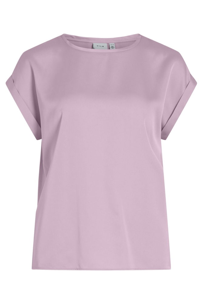 VIELLETTE S/S SATIN TOP - NOOS 14059563 WINSOME ORCHID