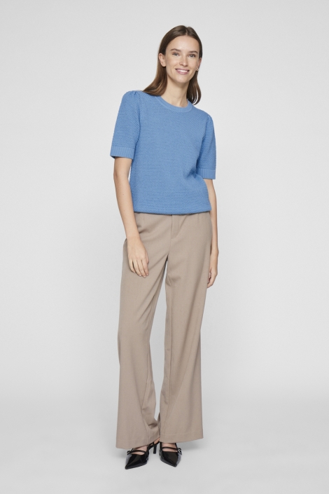 Vila vidalo o-neck s/s knit top - noos