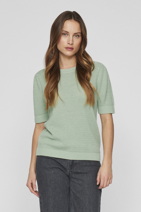 Vila vidalo o-neck s/s knit top - noos