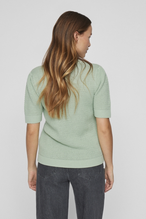 Vila vidalo o-neck s/s knit top - noos