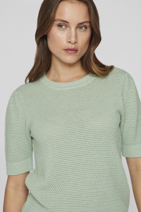 Vila vidalo o-neck s/s knit top - noos