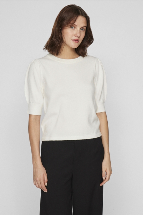 Vila viril 2/4 sleeve o-neck knit top -