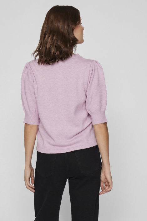 Vila viril 2/4 sleeve o-neck knit top -