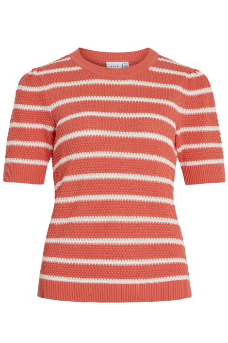 Vila vidalo o-neck s/s stripe knit-noos