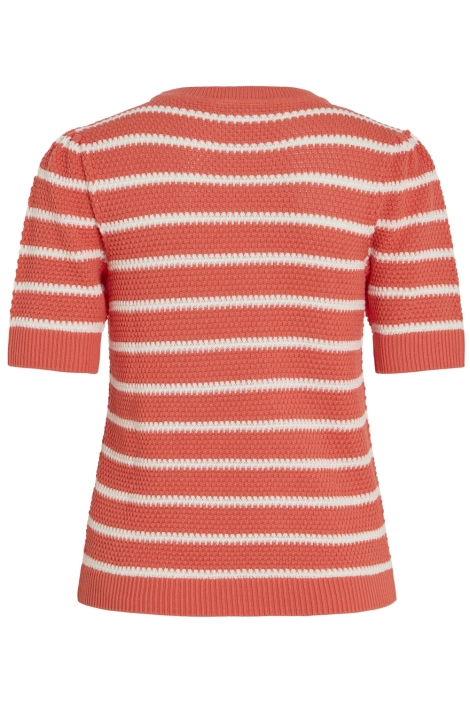 Vila vidalo o-neck s/s stripe knit-noos