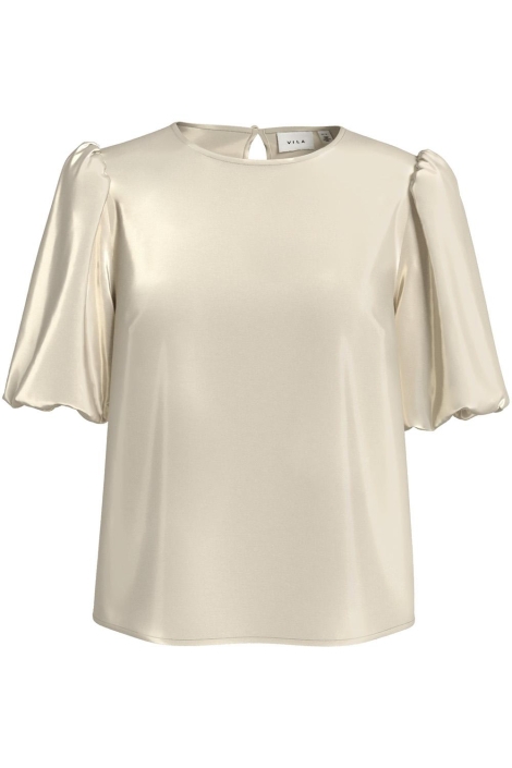 Vila viellette 2/4 satin puff top - noos