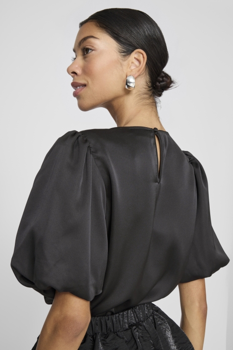 Vila viellette 2/4 satin puff top - noos