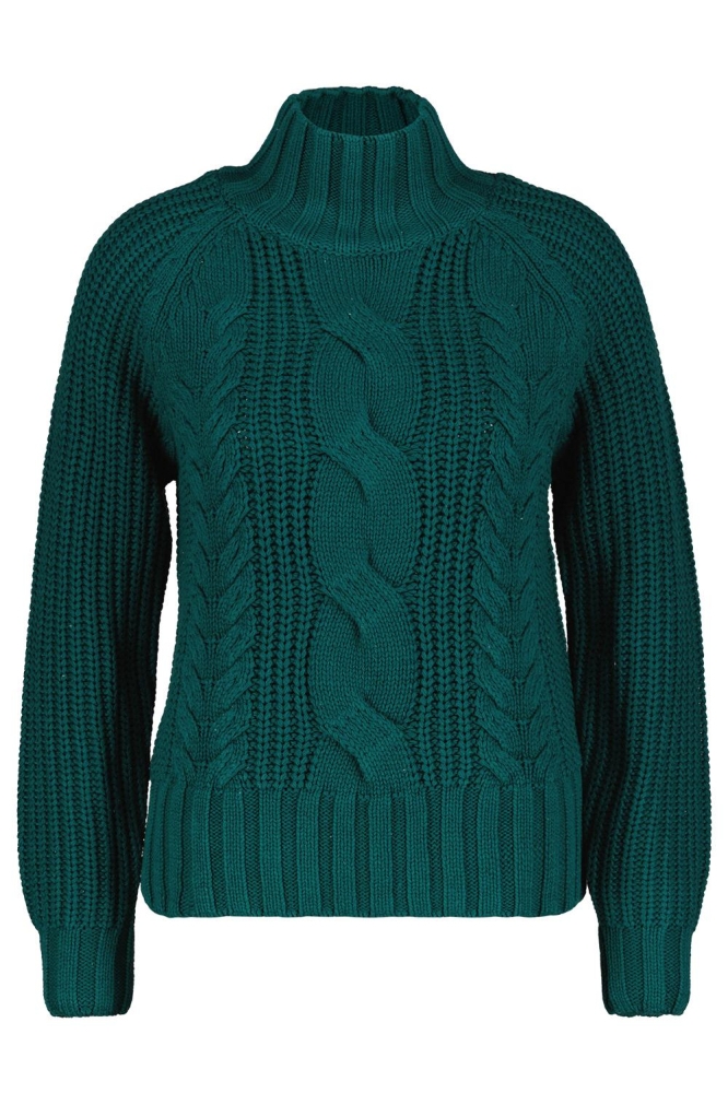 TURTLE CABLE SWEATER SRB4370 320 TEAL