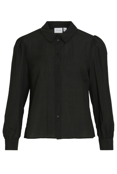 Vila vikella l/s detail collar shirt