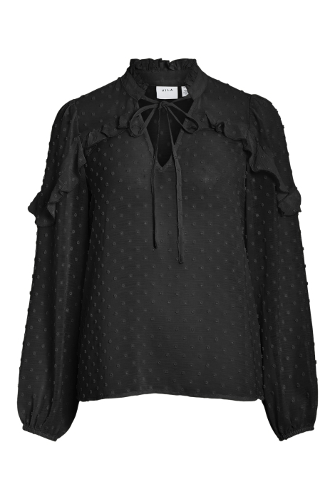 Vila vigarnea v-neck l/s top/r