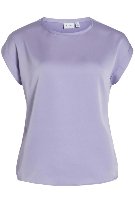 Vila viellette s/s satin top - noos