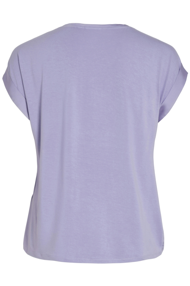 VIELLETTE S/S SATIN TOP - NOOS 14059563 VIOLET TULIP