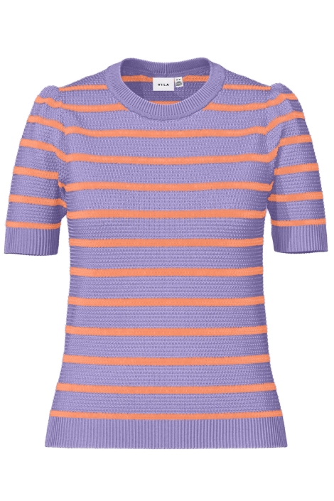 Vila vidalo o-neck s/s stripe knit-noos