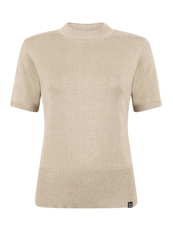 Zoso T-shirt JEWELS KNIT WEAR 245 Gold