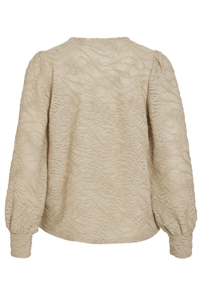 VIFINA L/S O-NECK TOP 2 14107438 FEATHER GRAY