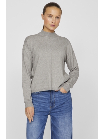 Vila Trui VIAMANDA L/S KNIT TOP 14105037 LIGHT GREY MELA/MELANGE