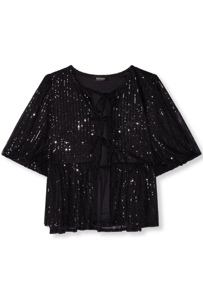 SILVA TOP BALLOON SLEEVES R2411968605 999 BLACK