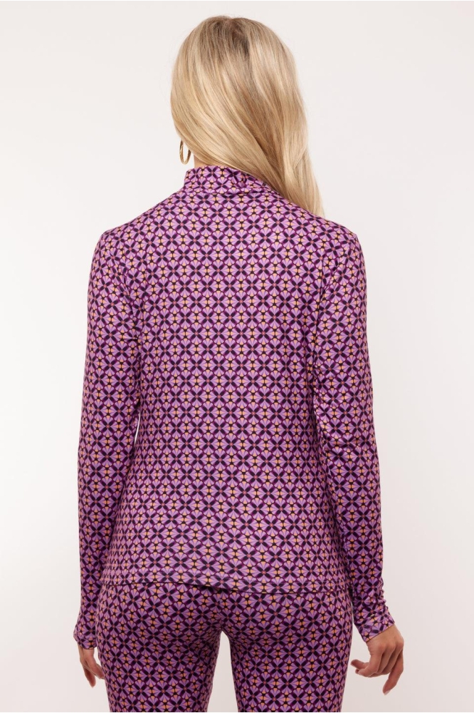 TYRA TOP 24NQF12 ZWART/LIGHT PURPLE