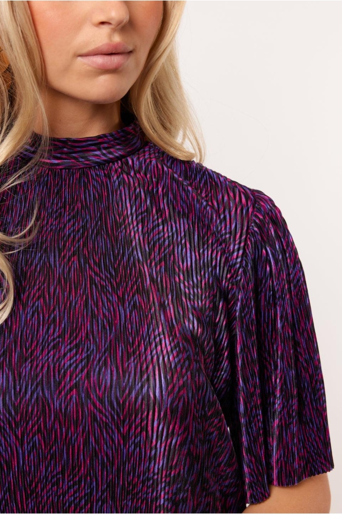 LORE TOP 24NQF05 ZWART/COOL PURPLE