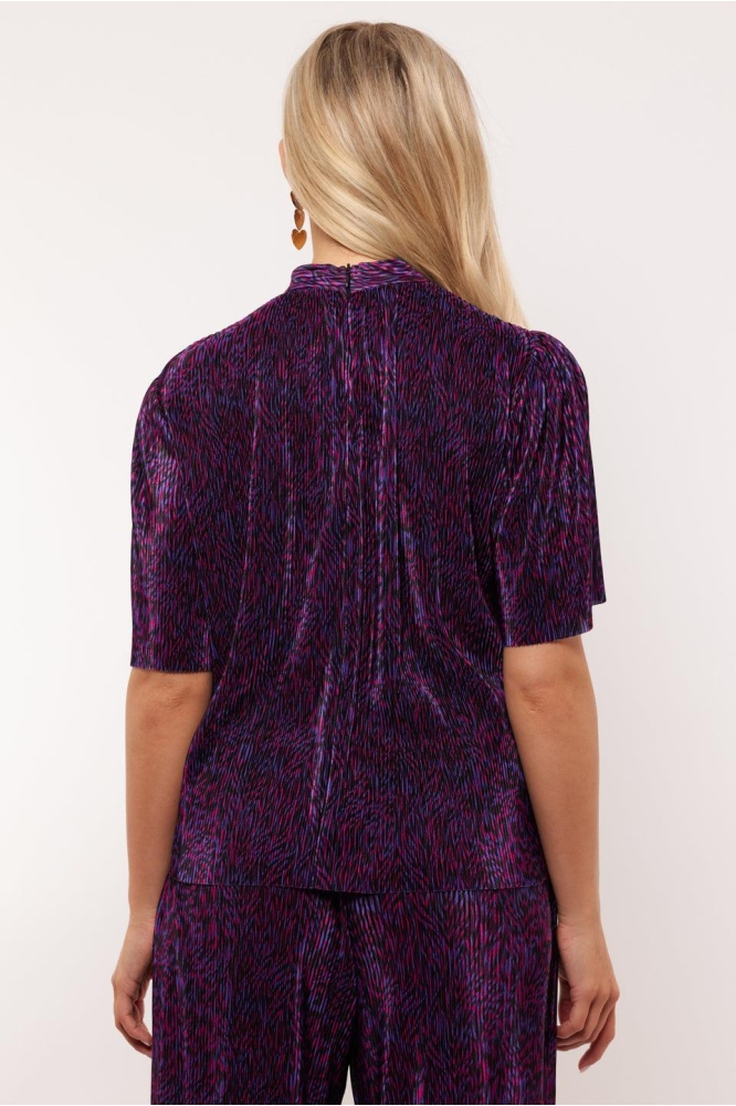 LORE TOP 24NQF05 ZWART/COOL PURPLE