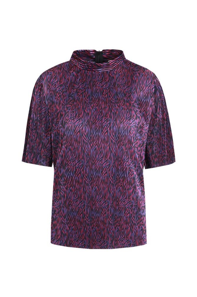 LORE TOP 24NQF05 ZWART/COOL PURPLE