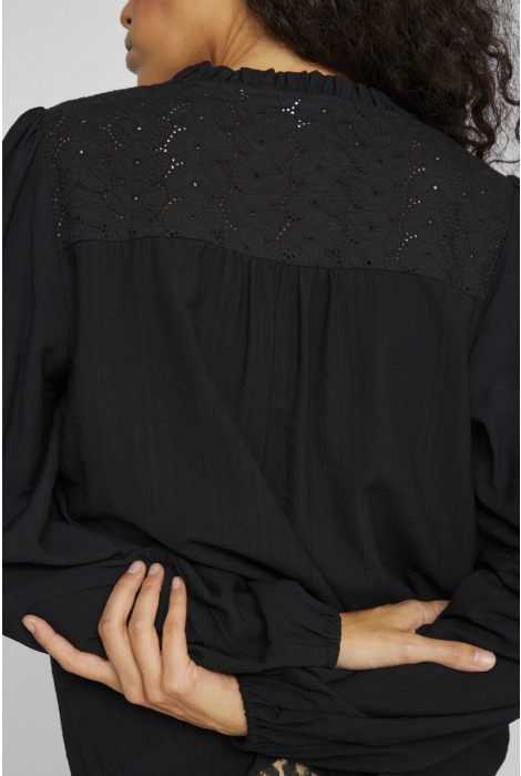 Vila vilady l/s lace top