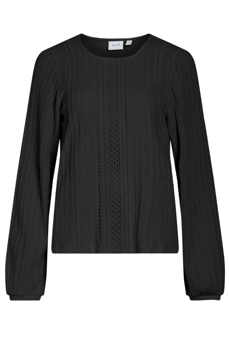 Vila vialita o-neck l/s top