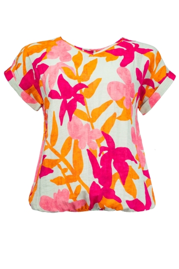 NED T-shirt NOX PW SS 25S2 TC055 04 457 pink peacock