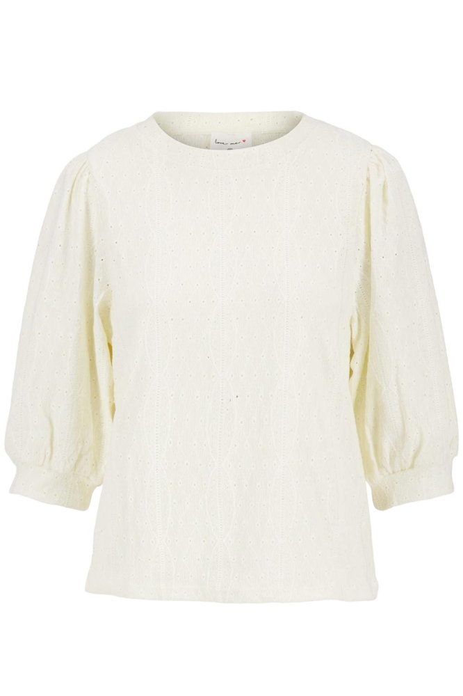 TOP VAN BRODERIE 0304 124 1007 OFF WHITE