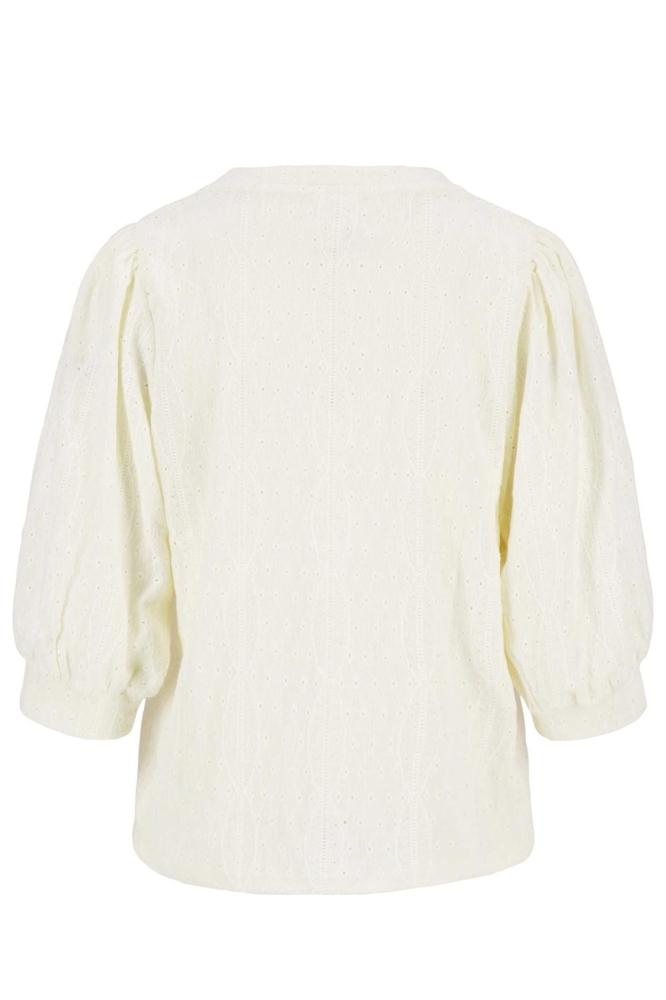 TOP VAN BRODERIE 0304 124 1007 OFF WHITE