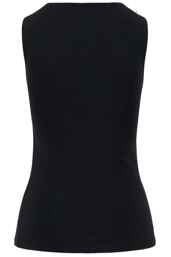 SINGLET MET BOOTHALS 0304 114 0000 ZWART