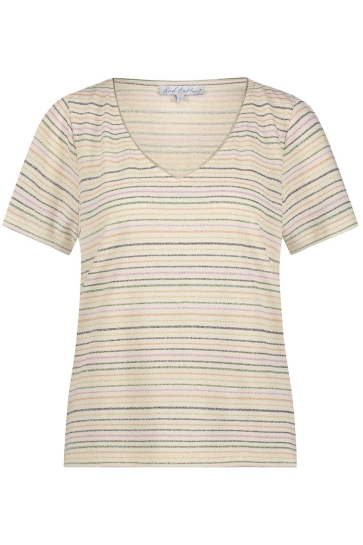 Red Button T-shirt TEE TEMMY MULTISTRIPE SRB4499 277 Pearl Multi