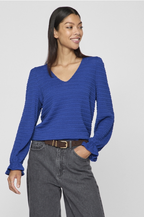 Vila vimaja l/s v-neck top #1