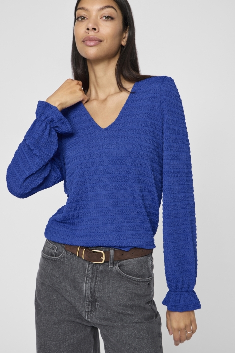 Vila vimaja l/s v-neck top #1