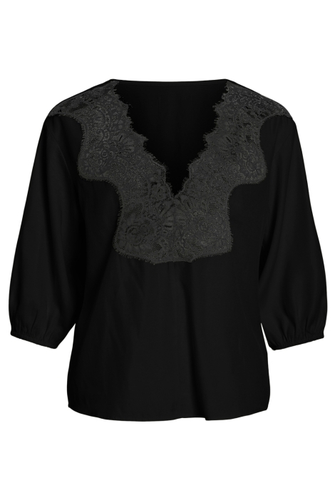 Vila vilace 3/4 lace detail top