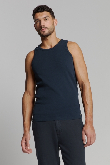 NO-EXCESS T-shirt GERIBBELDE SINGLET 27350380 078 NIGHT