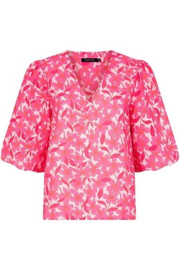 Ydence Blouse TOP MEREDITH SS2556 1011 PINK FLOWER