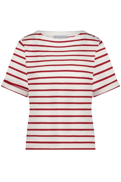 Red Button terry stripe short sleeve