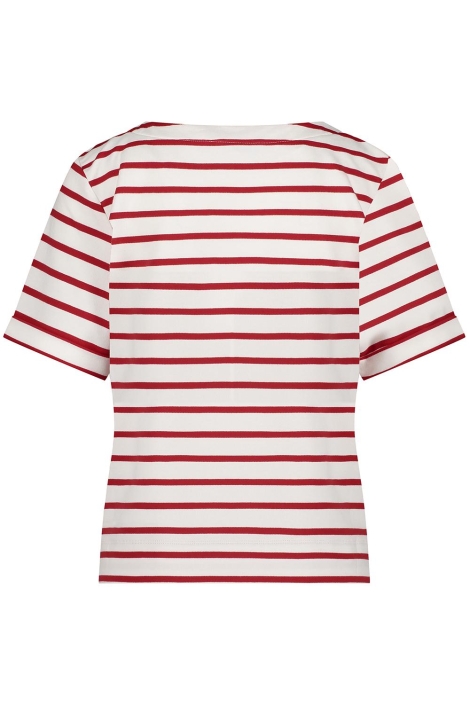 Red Button terry stripe short sleeve