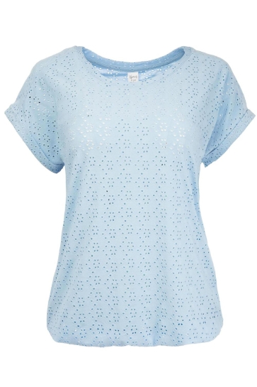NED T-shirt BRISIA AJOUR KNIT 25S4U15502 386 casmere blue