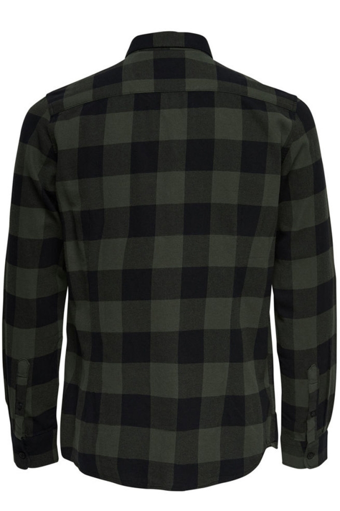 ONSGUDMUND LS CHECKED SHIRT NOOS 22007112 Forest Night